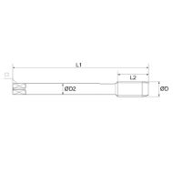 Billede af Baer enkelttap (DIN 352)  G 1/8"x28