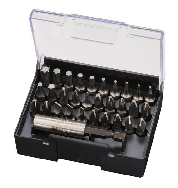 Billede af Felo bitsboks 6,3 x 25 mm 31 dele SL / PZ / PH / HEX / TORX® / SQ / BH