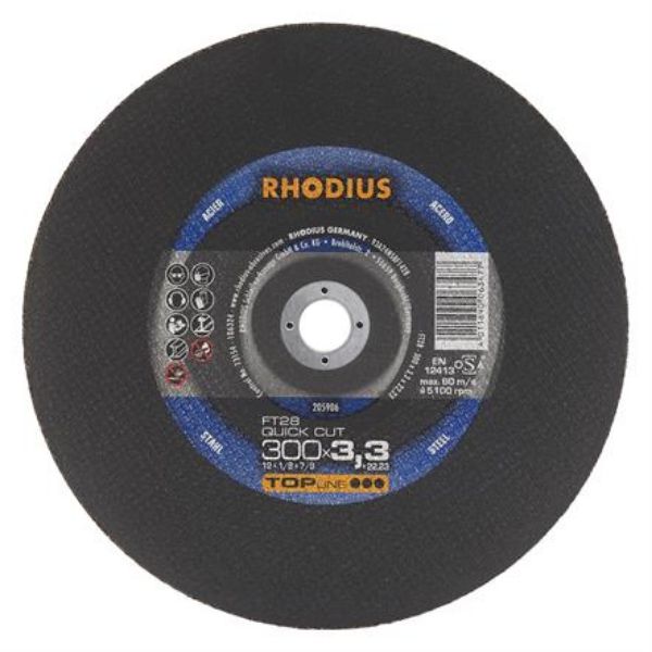 Billede af Rhodius Skæreskive FT28 Rail 300x3,3x22,2