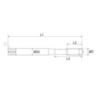 Billede af Baer spånbrydertap (DIN 371) BSW 1/8"x40