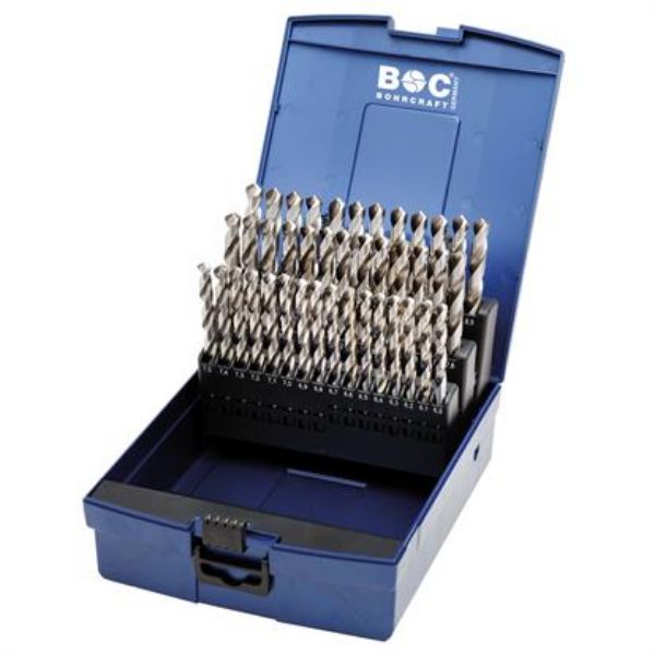 Billede af Bohrcraft Spiralborsæt KG601 6,0-10,0x0,1mm DIN 338 HSS-G Profi-Plus - 41 dele