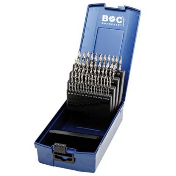Billede af Bohrcraft Spiralborsæt KG591 1,0-6,0x0,1mm DIN 338 HSS-G Profi-Plus - 51 dele