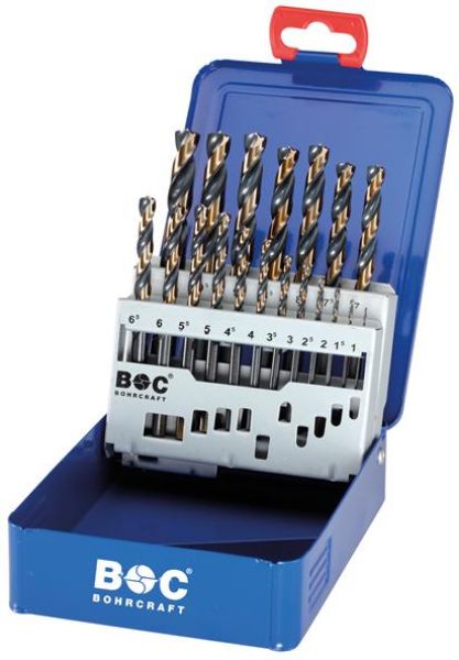 Billede af Bohrcraft Spiralborsæt MG10-TCR TurboCraft 1,0-10,0x0,5mm 19 dele