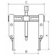 Billede af Forza aftrækker 2 ben 145x140mm