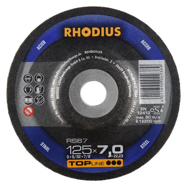 Billede af Rhodius Slibeskive RS67 125x7,0