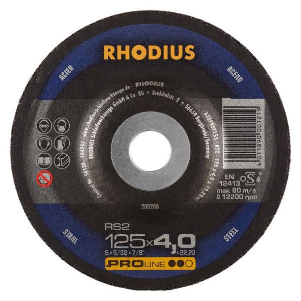 Billede af Rhodius Slibeskive RS2 125x4,0