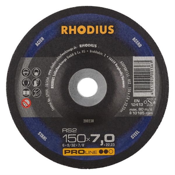 Billede af Rhodius Slibeskive RS2 150x7,0