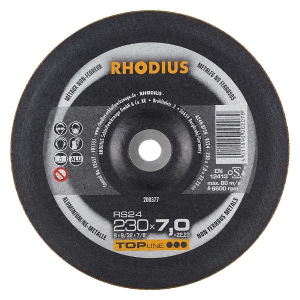 Billede af Rhodius Slibeskive RS24 230x7,0