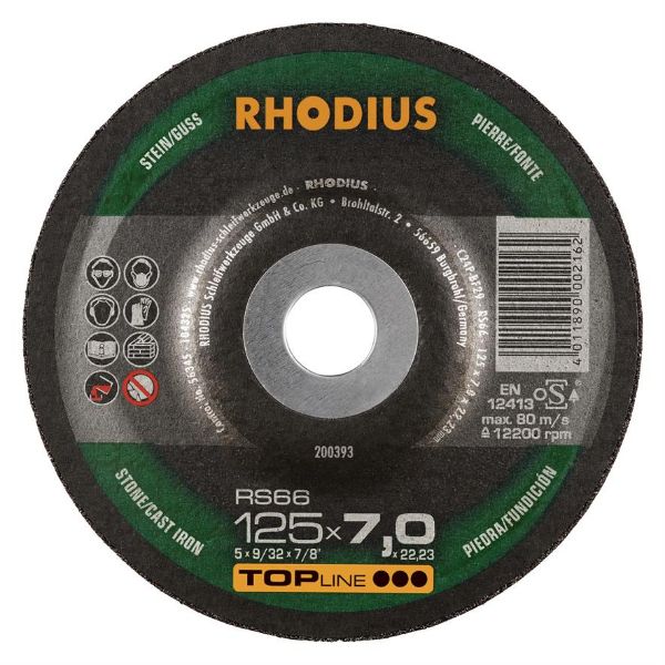 Billede af Rhodius Slibeskive RS66 125x7,0