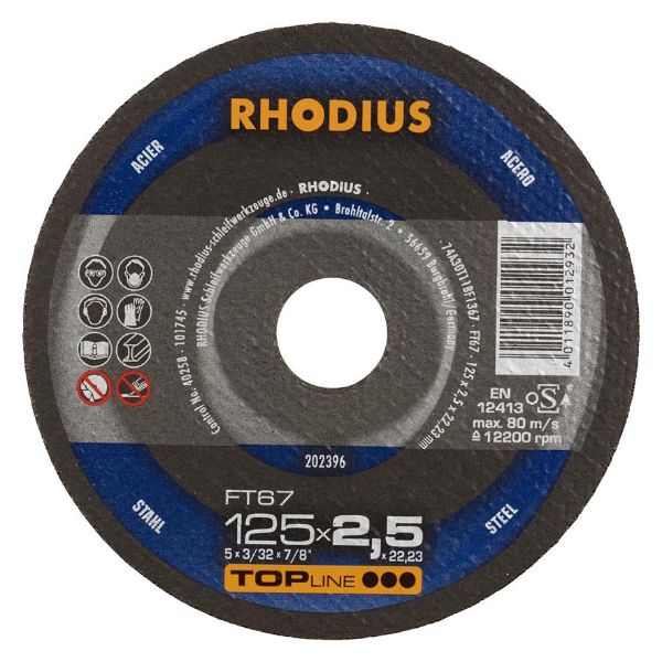 Billede af Rhodius Skæreskive FT67 125x2,5