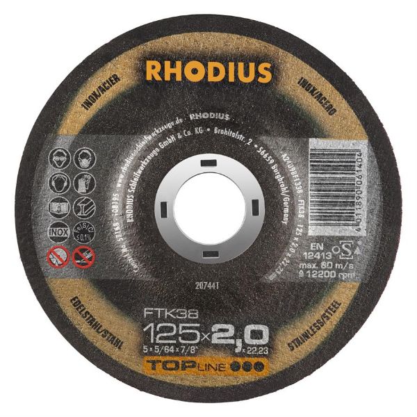 Billede af Rhodius Skæreskive FTK38 125x2,0