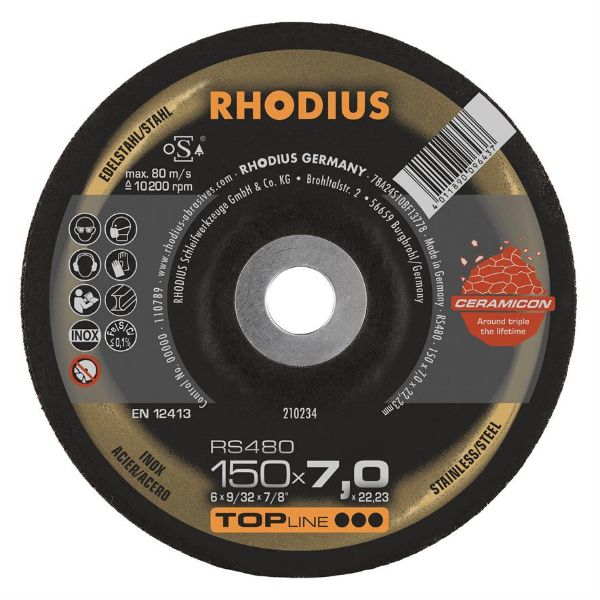 Billede af Rhodius Slibeskive RS480 150x7,0