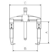 Billede af Forza aftrækker 2 ben 100x95mm