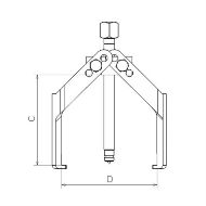 Billede af Forza aftrækker 2 ben 90x95mm