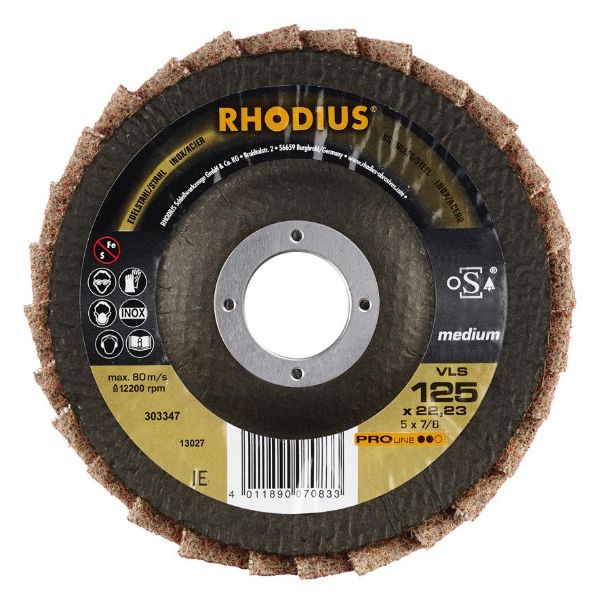 Billede af Rhodius Lamelslibeskive VLS 125mm MED