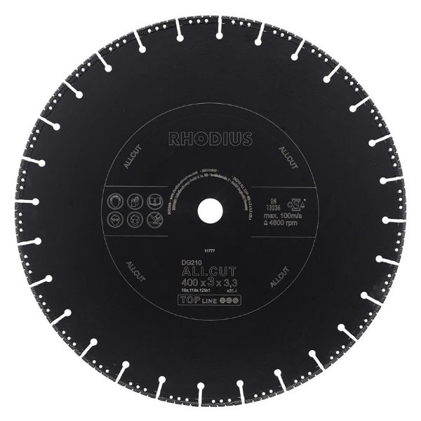 Billede af Rhodius Diamantklinge 210 All-cut 400x25,4mm