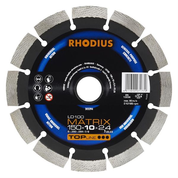 Billede af Rhodius Diamantklinge LD100 Matrix 150mm