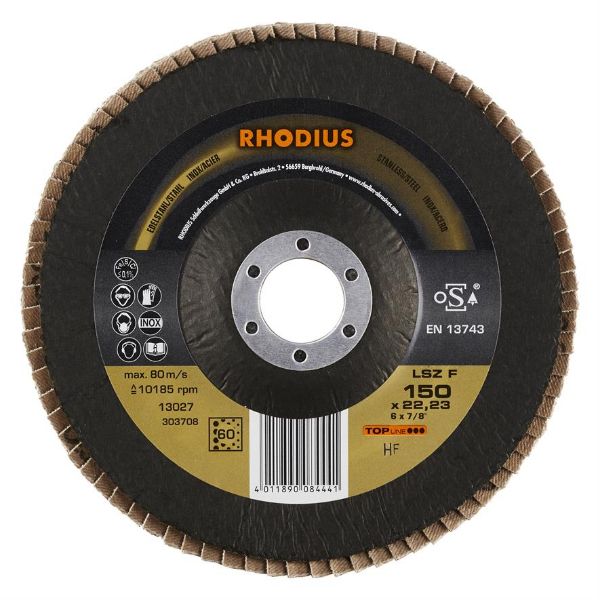 Billede af Rhodius Lamelslibeskive LSZ F 150mm Z60