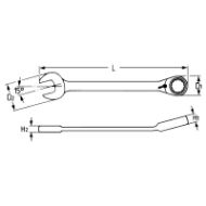 Billede af Heytec ringskraldenøgle m/ oms. 8mm