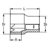Billede af Heytec top 1/4" indv. Torx E4
