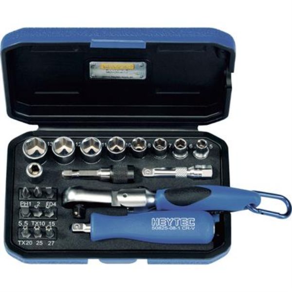Billede af Heytec bits-/toppesæt 1/4" 22 dele