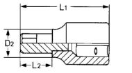 Billede af Heytec skralde 3/8" x 250mm