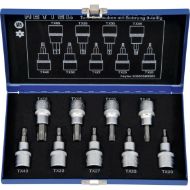Billede af Heytec topsæt torx m/hul 1/2" 9 dele