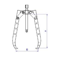 Billede af Forza aftrækker 3 ben 120x125mm