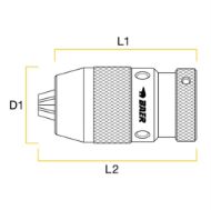 Billede af Baer borepatron selvs. UNF1/2 0,2-16mm