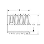 Billede af BAERFIX gevindbøsninger indv. M12x1,25 (10mm) 5 stk.