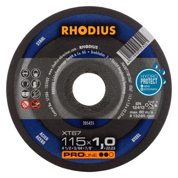 Billede af Rhodius Skæreskive XT67 PROline ll  115x1,0x22,23