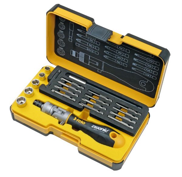 Billede af Felo bitsskruetrækkersæt 060 K Tool - 20 dele