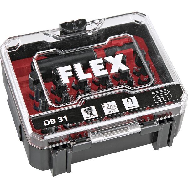 Billede af Flex bitssæt DB 31 slagbits - 31 dele