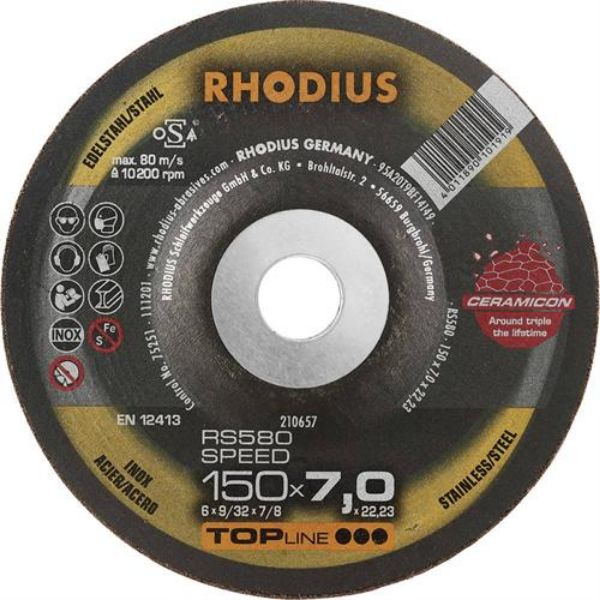 Billede af Rhodius slibeskive RS580 150x7,0