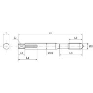 Billede af BAER Spiraltap HSSE-VAP TriTap 35° M 3x0,5