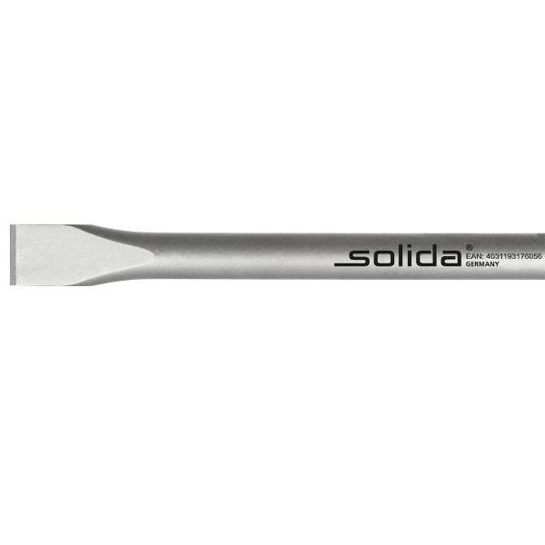 Billede af Solida Fladmejsel 28 x 400mm Wacker Ø 27 x 80 - Bund / Collar / Colerette / Roseta □ 34 mm