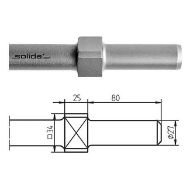 Billede af Solida Spidsmejsel 400mm Wacker Ø 27 x 80 - Bund / Collar / Colerette / Roseta □ 34 mm