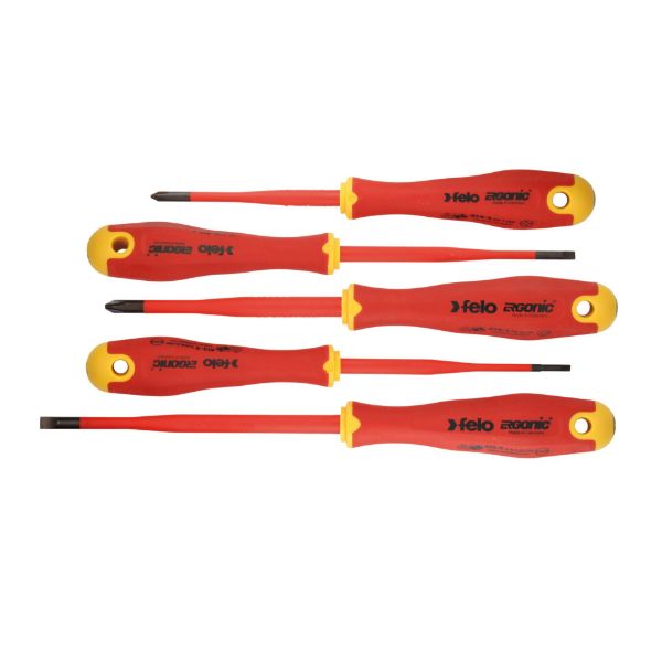 Billede af Felo skruetrækkersæt 413 VDE SLIM 5 dele