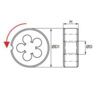 Billede af Baer bakke (DIN 223) M 6x1,0 LINKS