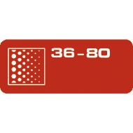 Billede af IBEX Lamelslibeskive 125 K40 Rød Keramisk