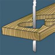 Billede af Wilpu stiksavsklinge HC 12 K 76,5mm kurve, laminat