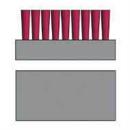 Billede af Lessmann stålkost  300 x 70 mm  6 x 20/ 21 rk.  Stål glat 0,50 mm 
