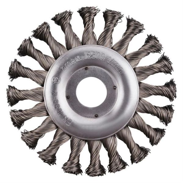 Billede af Rhodius BASICline rundbørste snoet 125x13x22,2mm Stål 0,5