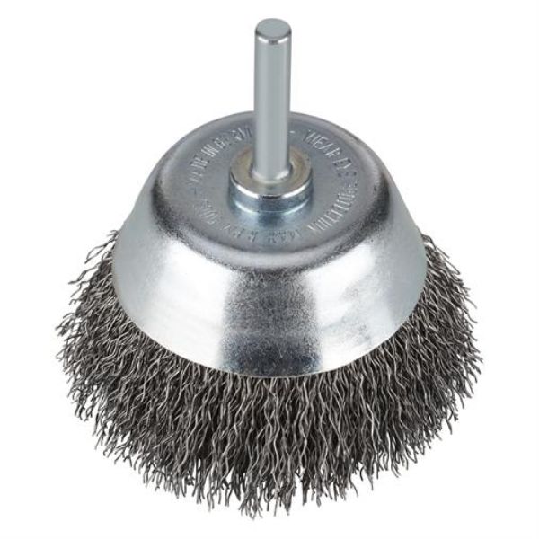 Billede af Rhodius BASICline topbørste m/skaft 75mm stål 0,30